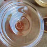 Set of 4 vintage rosaline walking glass