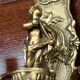 Pair of Louis XV style wall lights. Solid gilded bronze.