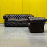 1990s Chesterfield Sofa and Chair