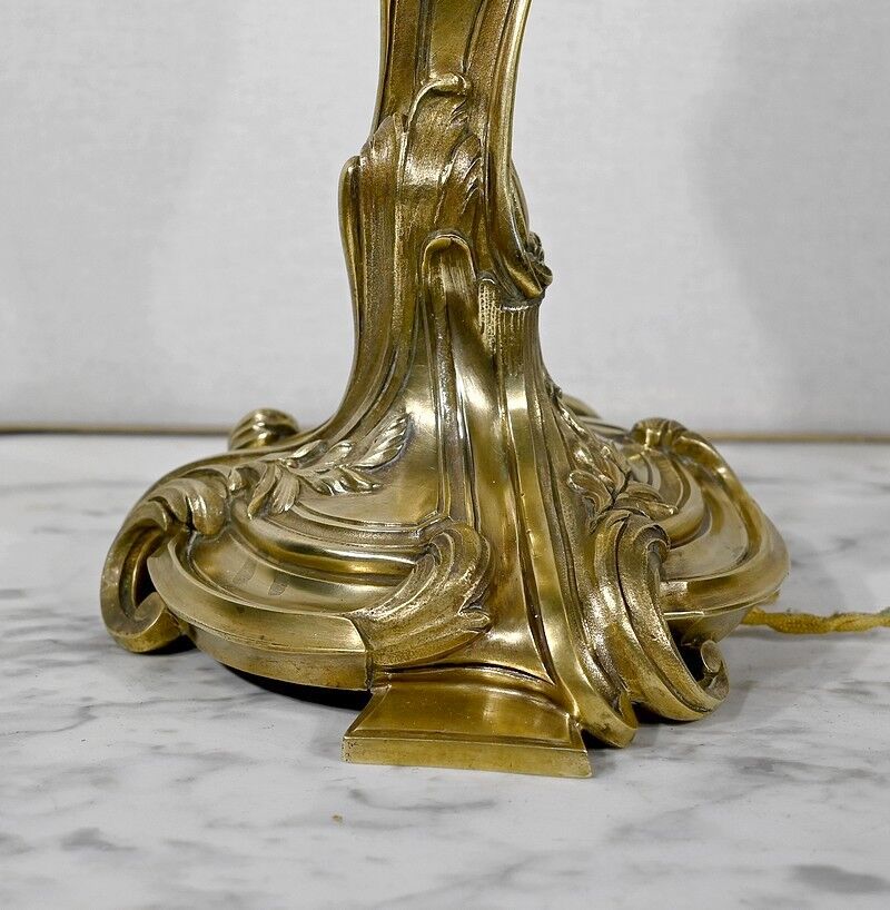 Gilded bronze lamp, Art Nouveau – late nineteenth century