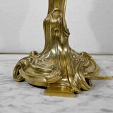 Lampe en Bronze Doré, Art Nouveau – Fin XIXe