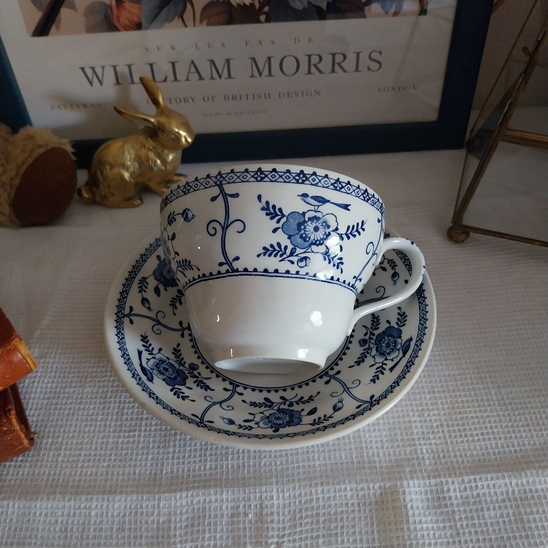 Large cup and saucer Johnson Bros