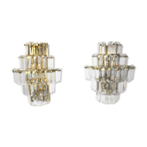 Pair of Kinkeldey sconces, Germany, 1970