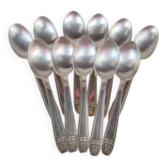 11 silver-plated teaspoons, Monaco Grand Prix model.