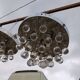 4 Suspensions Vintage Chrome et Pampilles