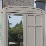 Vintage Parisian upholstered wardrobe