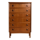 Teak chest of drawers with six drawers