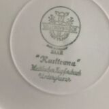 Set of twelve flat plates Villeroy & Boch – Rusticana, English cottage design, pink colour.