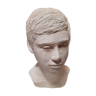 Boy's head in plaster