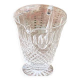 Carafe en verre et cristal transparent, ciselées, motif ananas ancienne