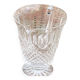 Carafe in transparent glass and crystal, chiseled, old pineapple pattern