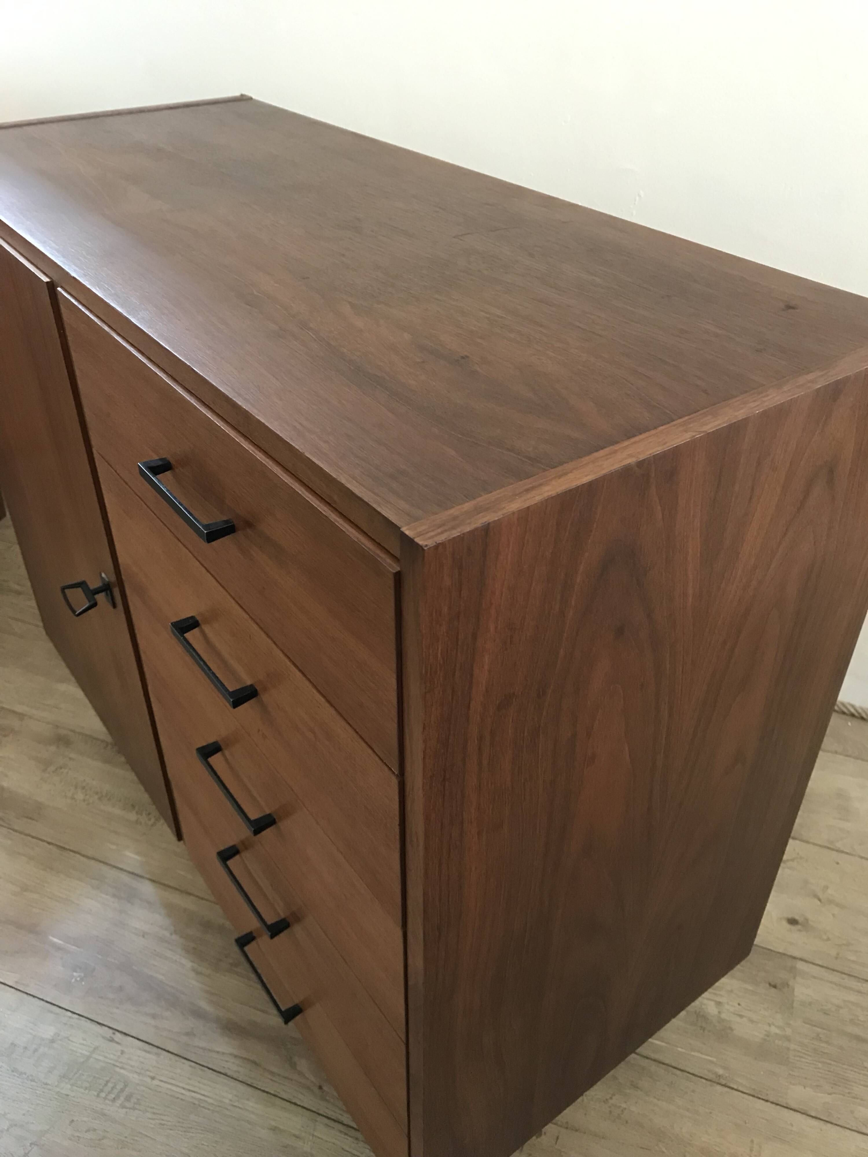 Vintage storage unit 1 door 5 drawers