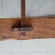 Vintage brutalist oak table 1970