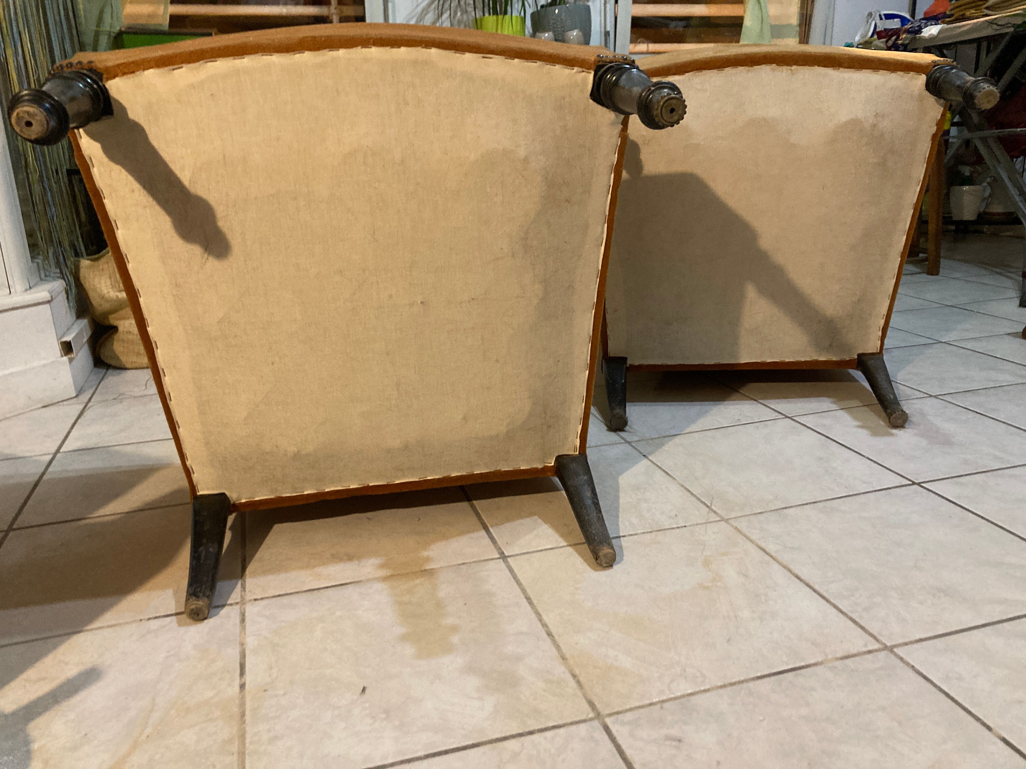 Pair of Napoleon III armchairs