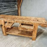 Old workbench side table bathroom furniture 48 x 193 cm