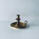 Candle holder with brass handle
