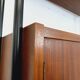 Vintage Italian modular bookcase in teak, metal and melamine