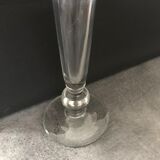 Vintage elongated glass vase 36 cm