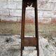 Sellette sculptée bois pieds compas vintage