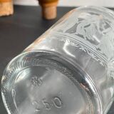 BOTTLES Engraved Glass and VINTAGE Wood