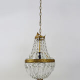 Former Italian hot air balloon chandelier, glass grapevines. Chandelier grapevines. Year 60