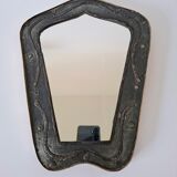 Vintage brutalist mirror