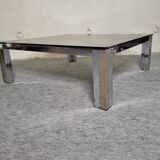 Coffee table 70s smoked glass