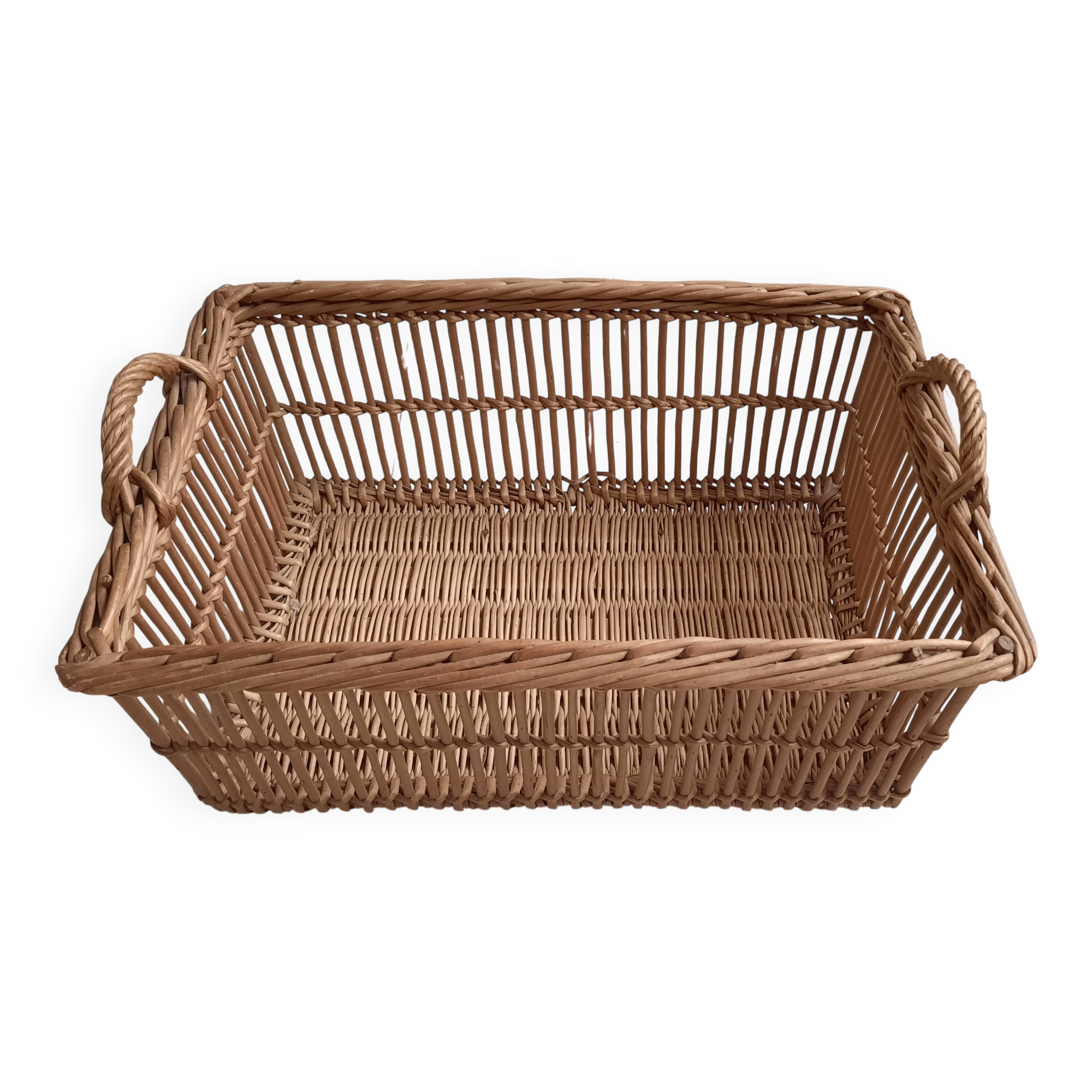Large old laundry basket