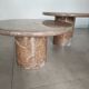 Deux tables basses en marbre de Vérone