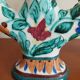 Pair of Monaco Cerart candlesticks floral decor 1950 1960