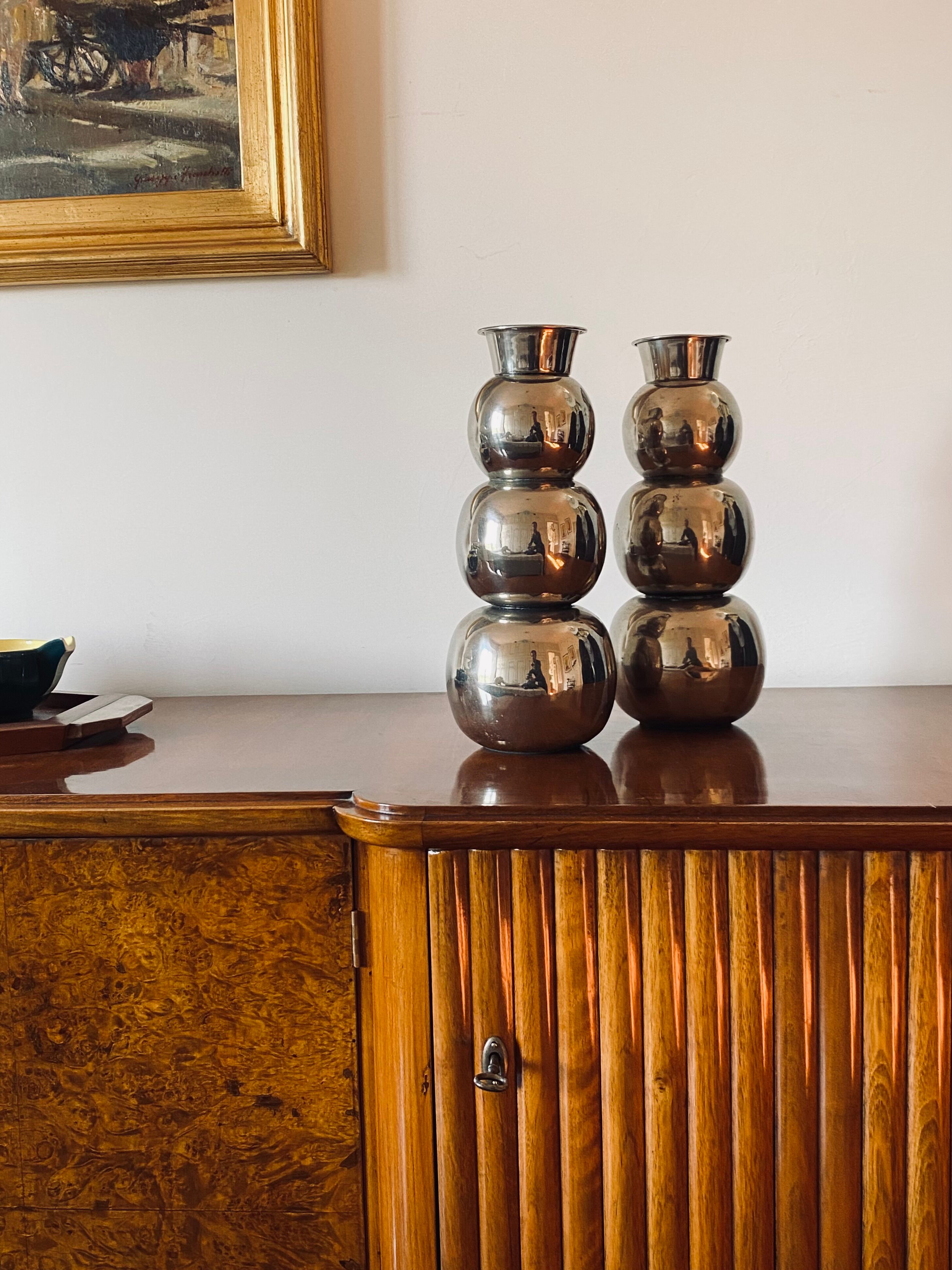 Modern pair of vases, Italy, ca. 1970s