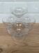 Set of 4 cut glass cups
