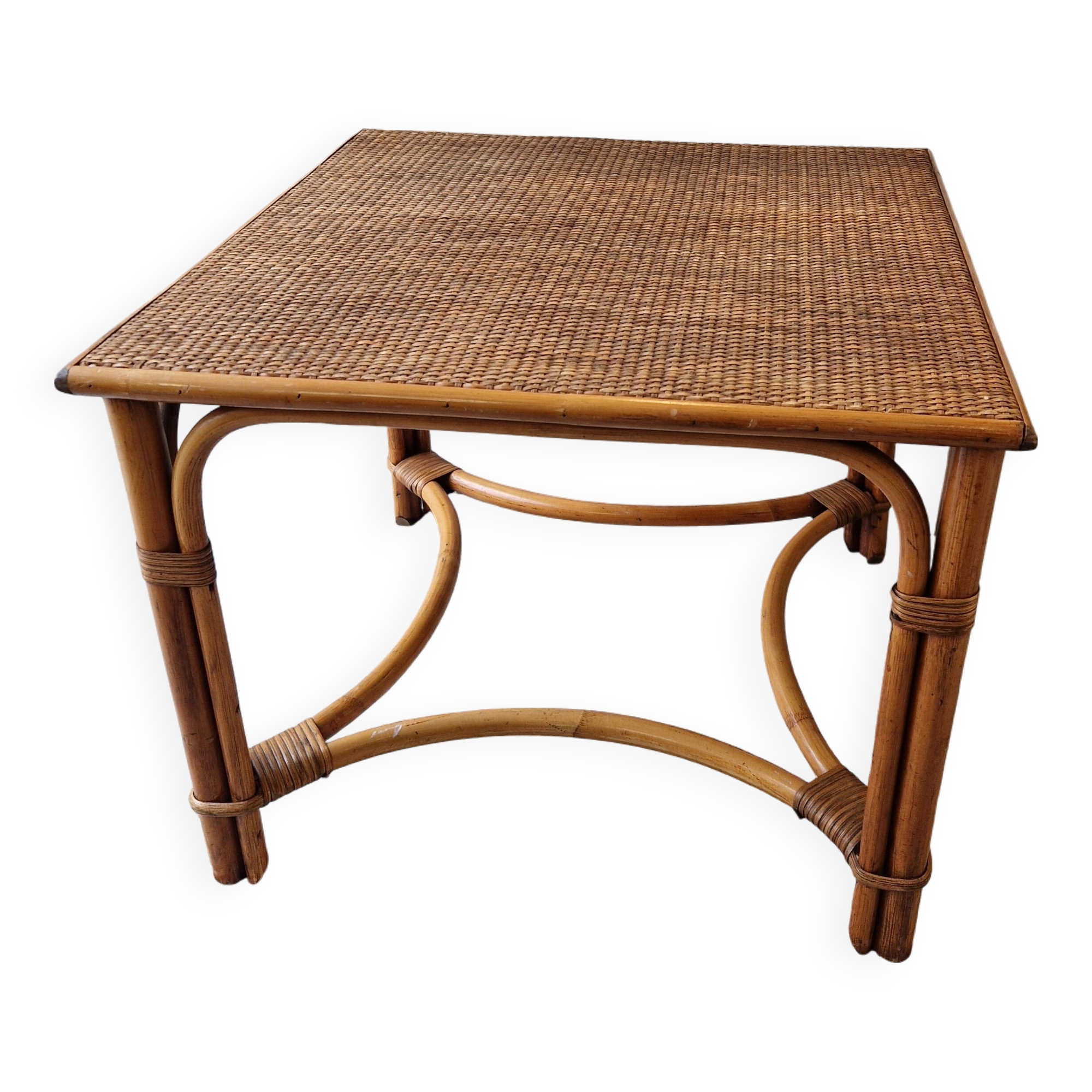 Rattan coffee table