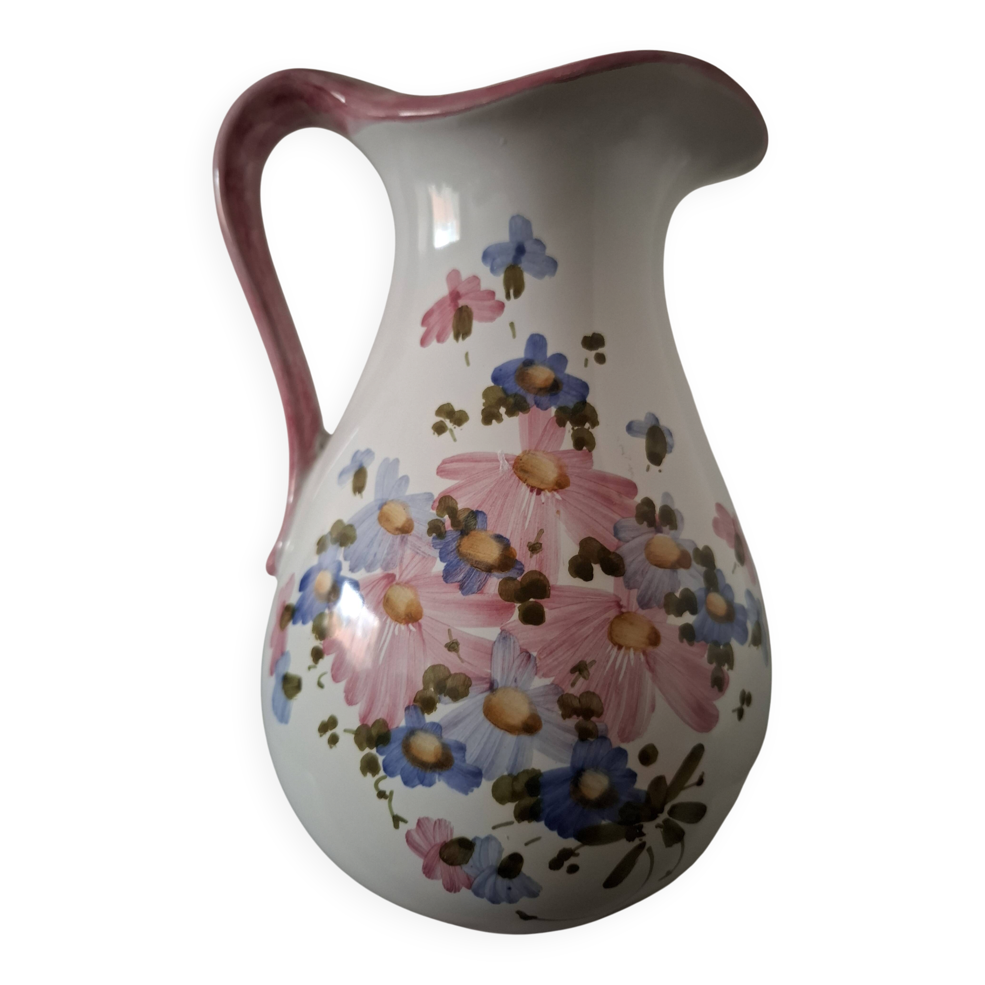 Jug or printed pitcher signed Hoyle