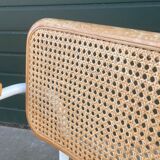 Cesca model B64 chair with armrests in white Design