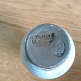 Enamelled stoneware vase Turgis artisanal pottery in Noron La Poterie