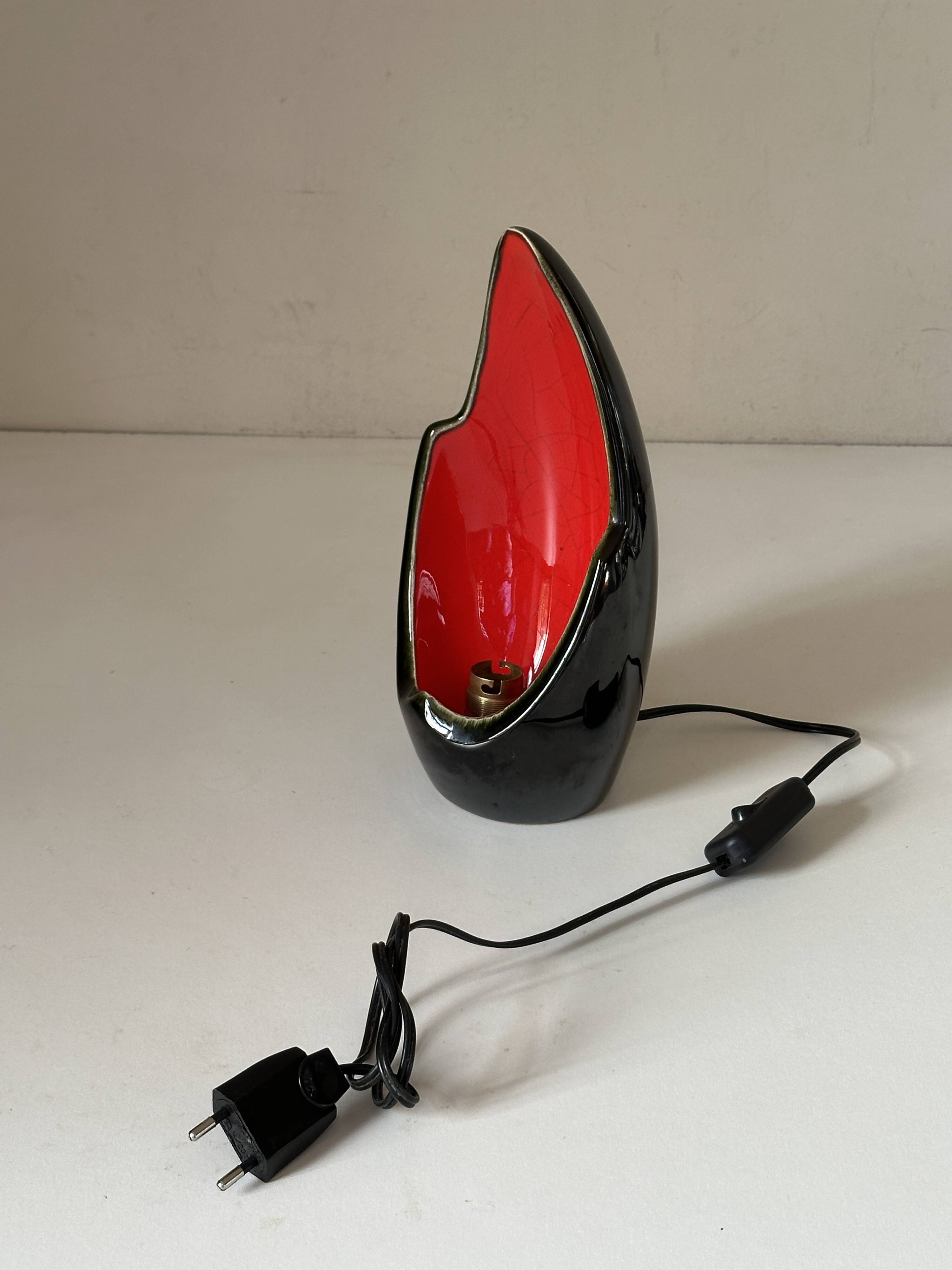 Vintage design ceramic lamp from the 60s