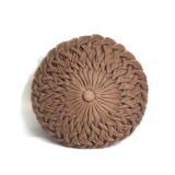 Coussin rond plissé