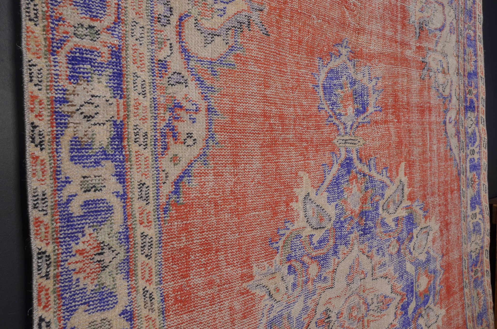 Tapis Oushak vintage fait main Anatique sku 2300