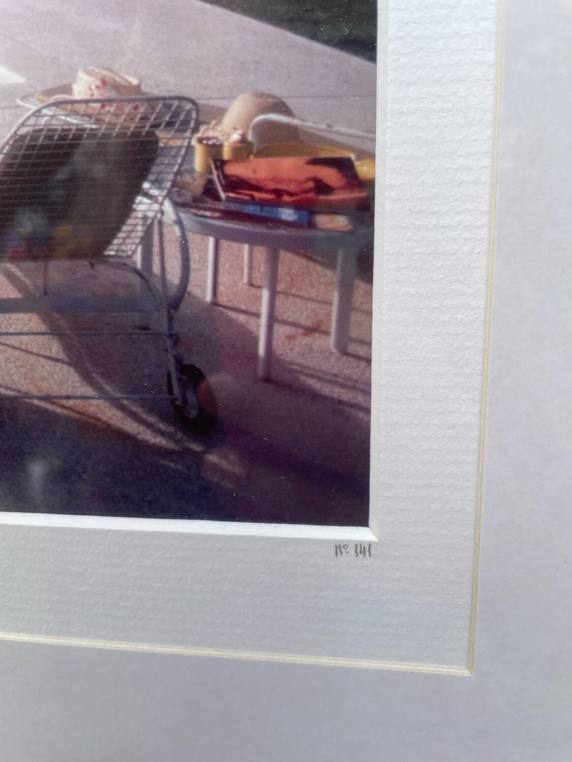 Original framed photograph of Aarons pool