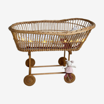 Light rattan cradle, toy