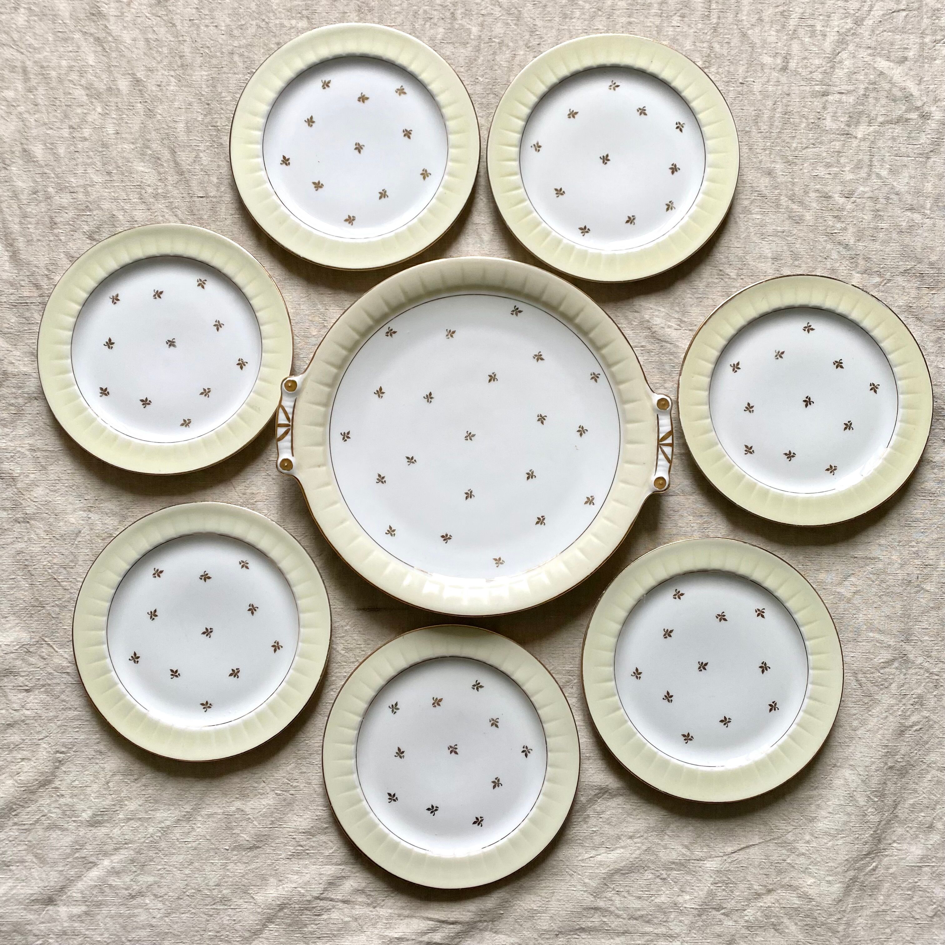 Limoges porcelain dessert service