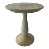 side table finished in bone marquetry