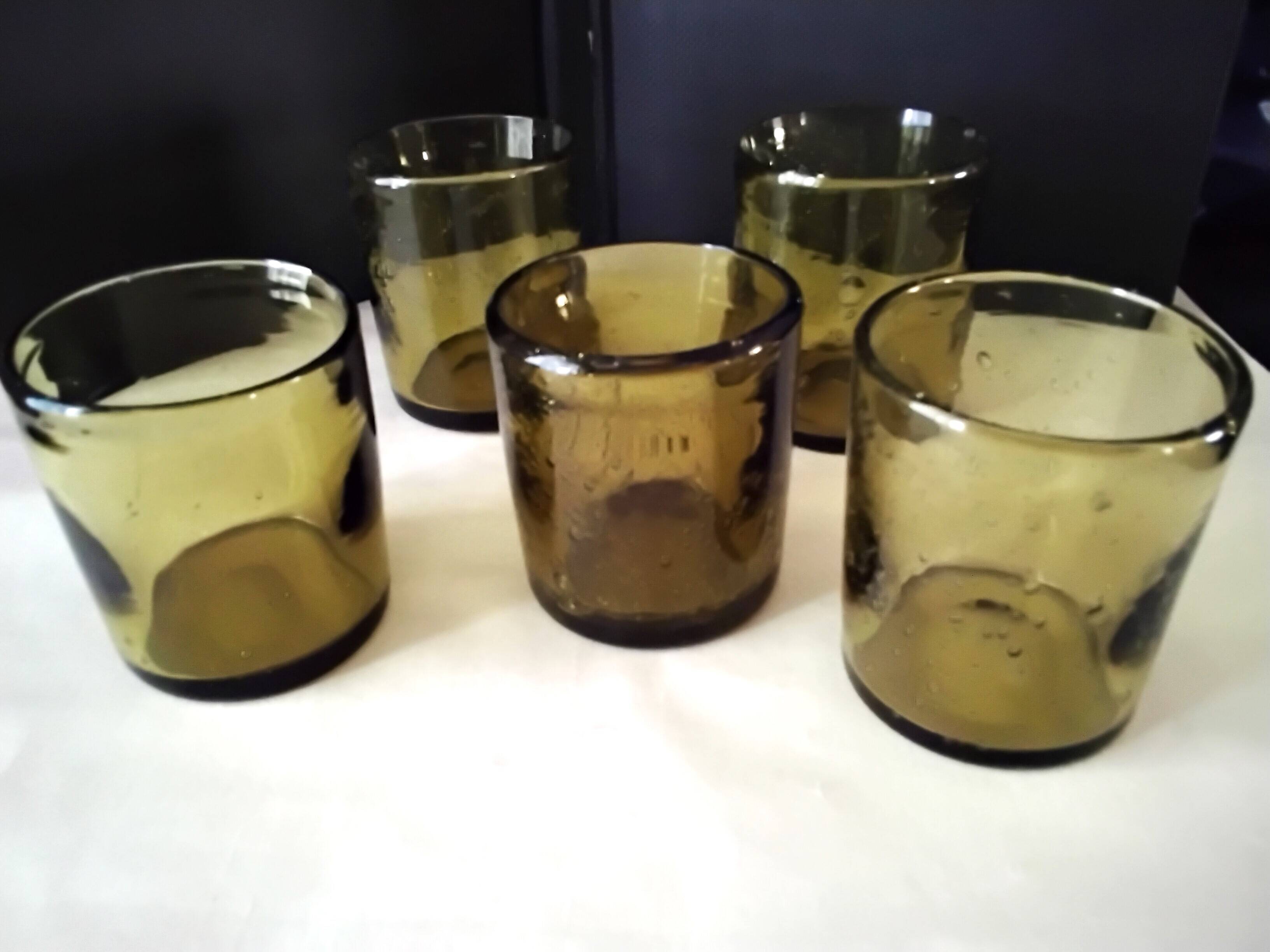5 Biot bubble glass whiskey glasses?