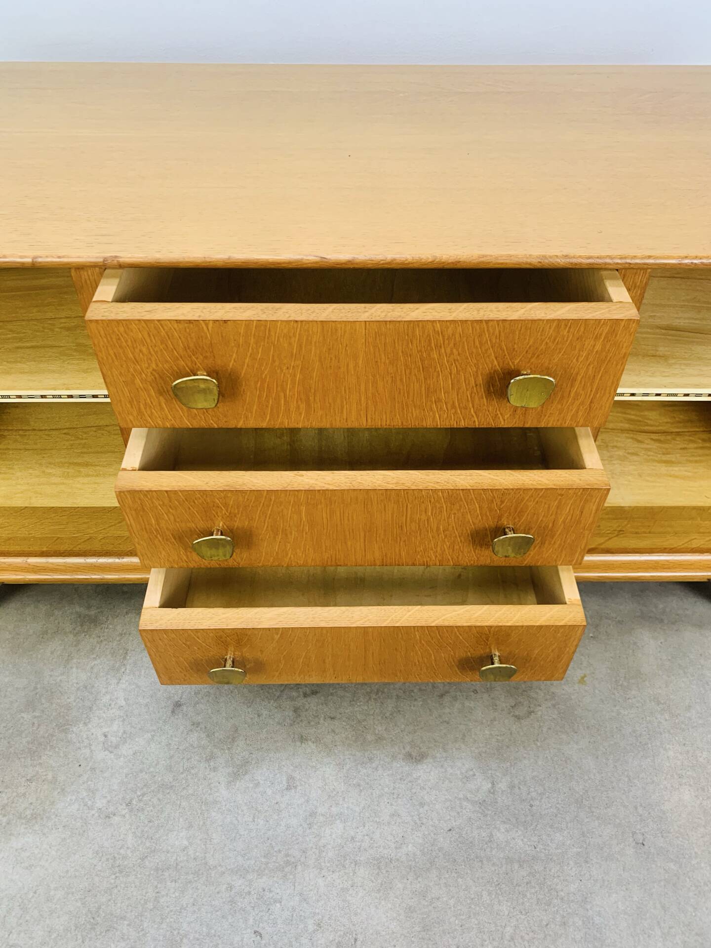 Enfilade en chêne blond, années 50, vintage 