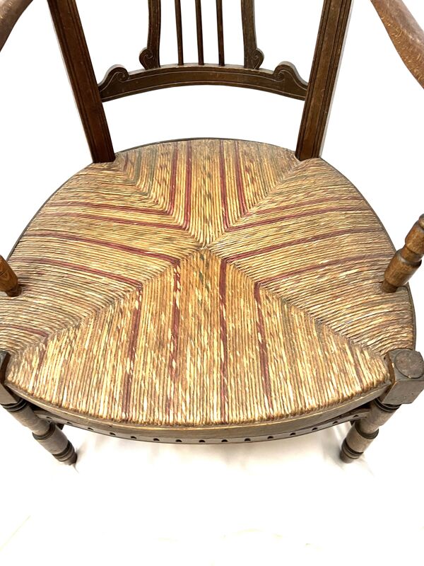 Chaise de nourrice provençale 19eme assise large