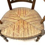 Chaise de nourrice provençale 19eme assise large