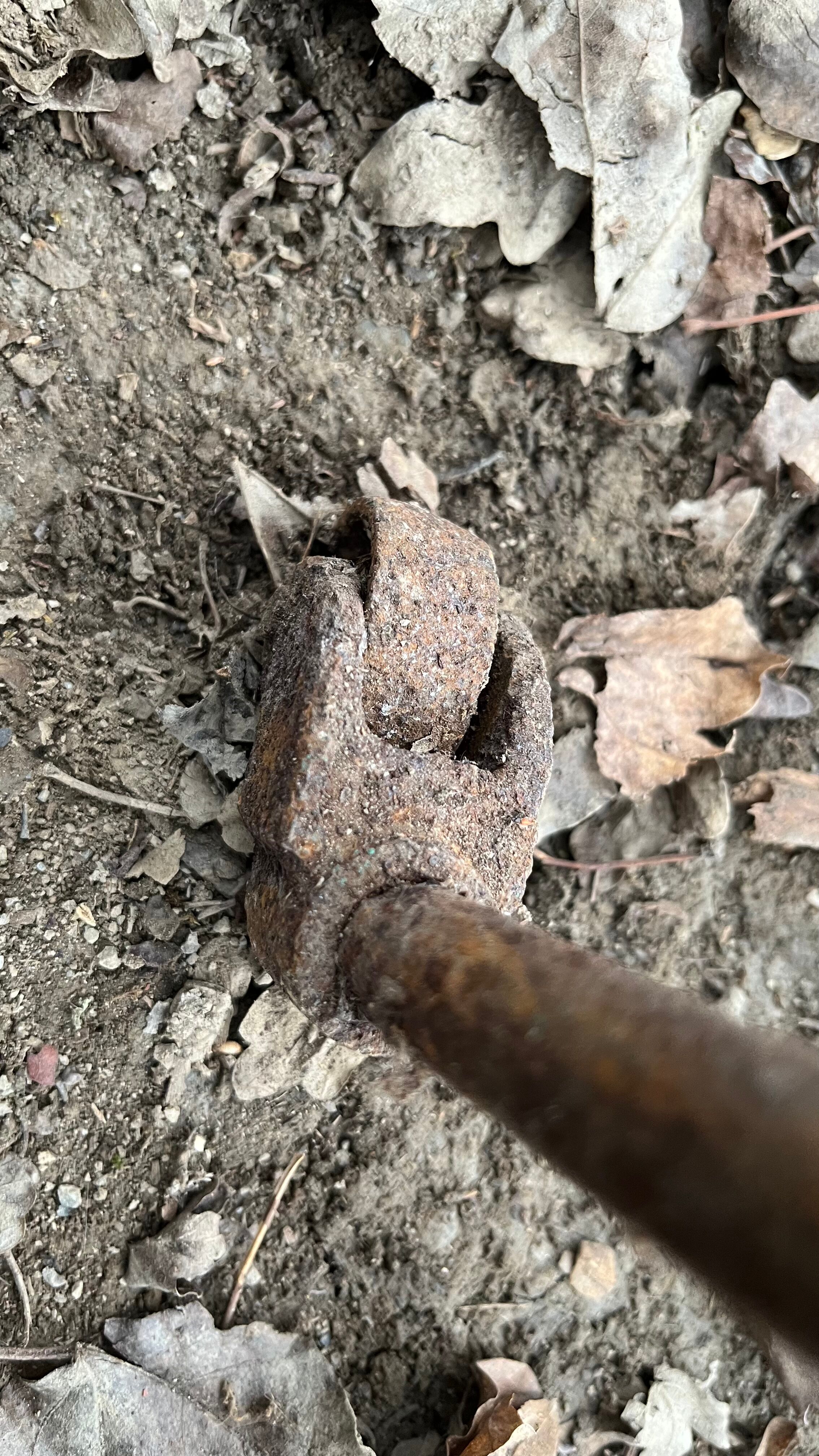 Folding wrought iron bed 1900