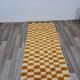Handmade pure wool runner rug, size 75/300 cm.