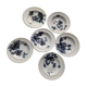 6 Longwy plates model Flowers